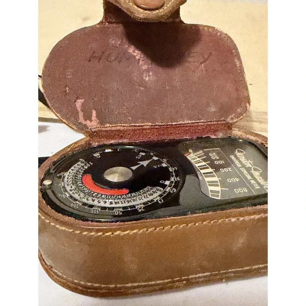 Weston Master II 2 Universal Exposure Light Meter 735 w/ leather case camera *